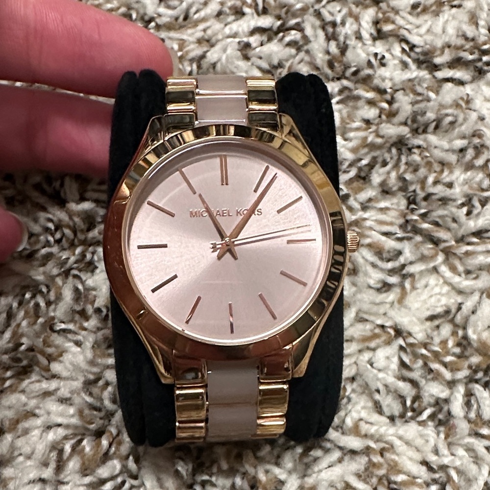 Michael Kors Rose Gold and Cream Women's Watch
